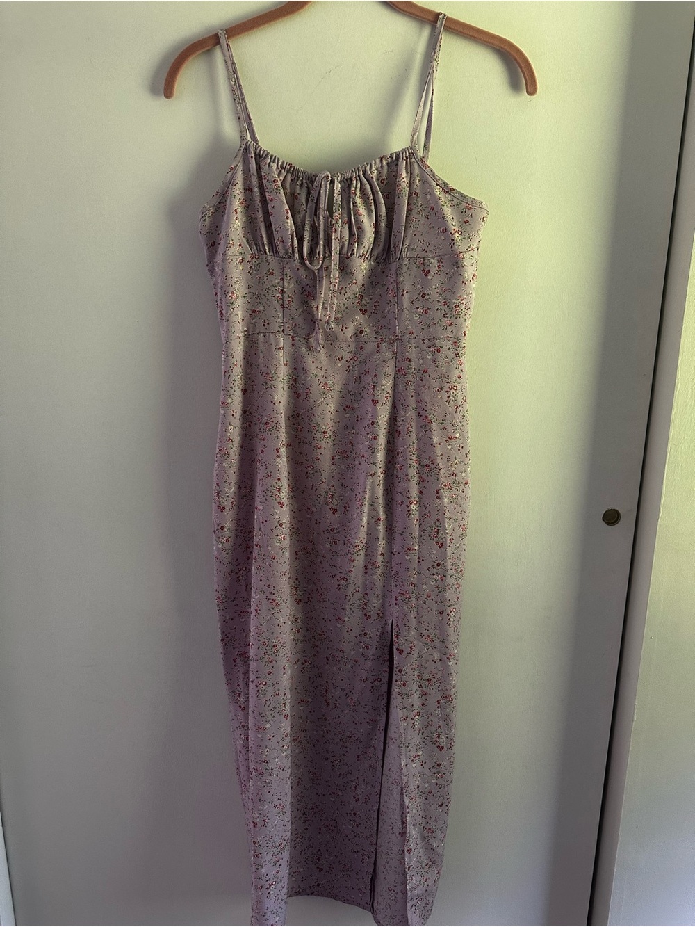 Floral Slip Maxi Dress - Light Lavender